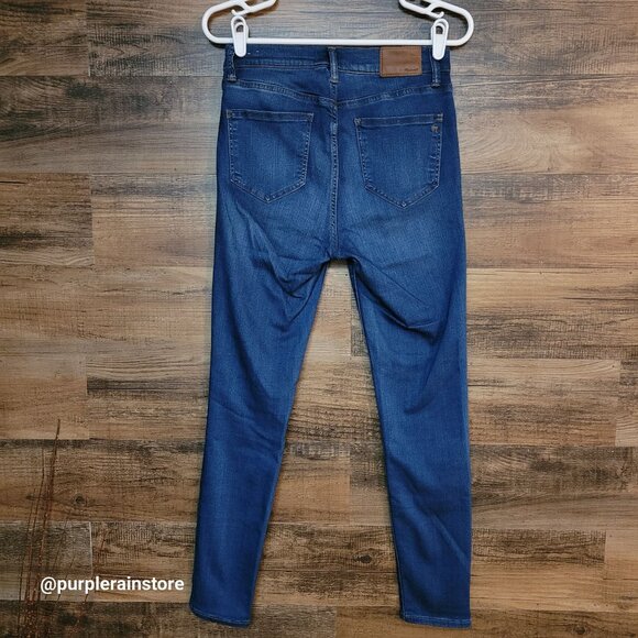 Madewell Jeans 27 Roadtripper Skinny Mid Rise Orson Wash H5804 Stretch Denim - Picture 2 of 13